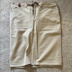 Ralph Lauren Beige Pencil Skirt